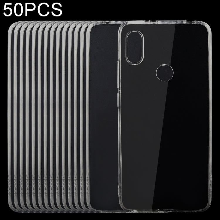 50 PCS for Xiaomi Redmi S2 0.75mm Ultra-thin Transparent TPU Protective Case