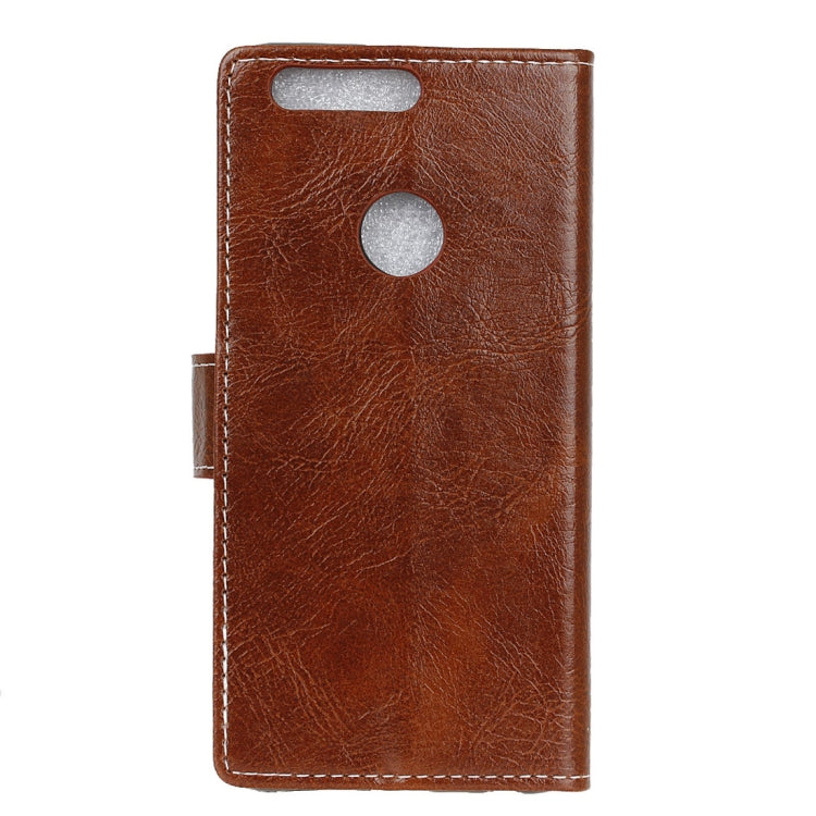 Retro Crazy Horse Texture Horizontal Flip Leather Case for Xiaomi Mi 8 Lite, with Holder & Card Slots & Wallet & Photo Frame