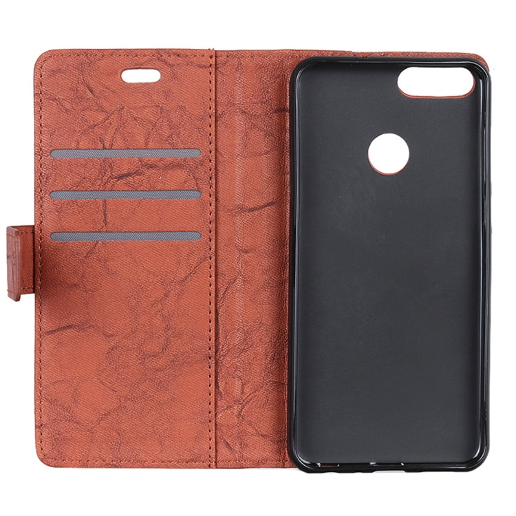 Copper Buckle Retro Crazy Horse Texture Horizontal Flip Leather Case for Xiaomi Mi 8 Lite, with Holder & Card Slots & Wallet