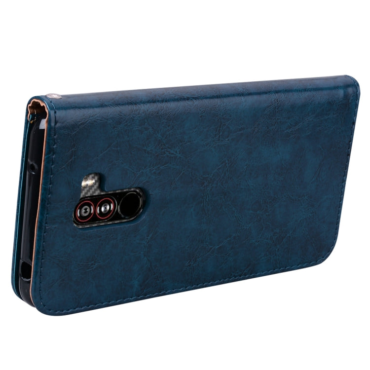 Business Style Oil Wax Texture Horizontal Flip Leather Case for Xiaomi Pocophone F1 , with Holder & Card Slots & Wallet