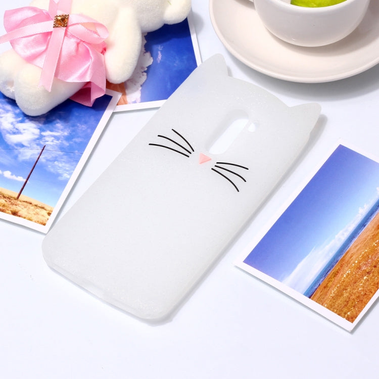 Cat Whiskers Pattern Silicone Protective Case for Xiaomi Pocophone F1 (White)