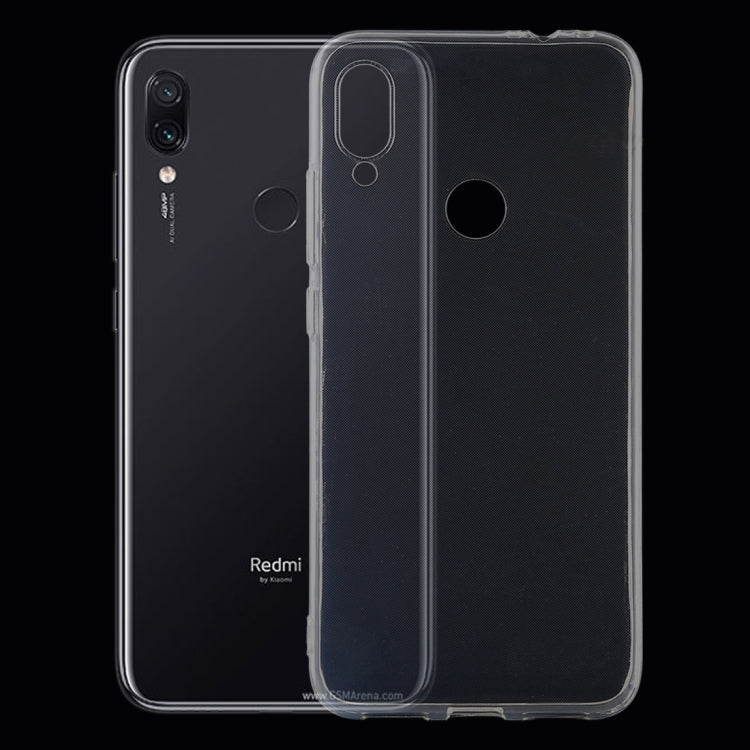 0.75mm Ultrathin Transparent TPU Soft Protective Case for Xiaomi Redmi Note 7
