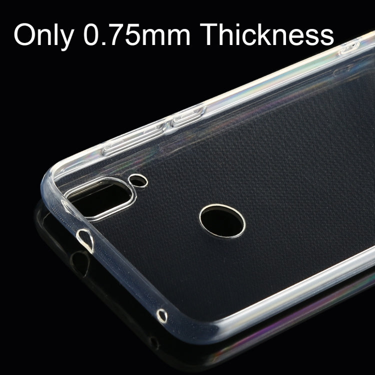 50 PCS 0.75mm Ultrathin Transparent TPU Soft Protective Case for Xiaomi Mi Play