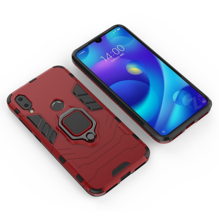 PC + TPU Shockproof Protective Case for Xiaomi Mi Play, with Magnetic Ring Holder