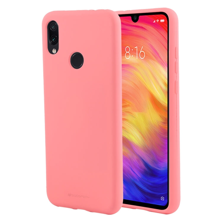 GOOSPERY SOFT FEELING Liquid TPU Drop-proof Soft Case for Xiaomi Redmi Note 7