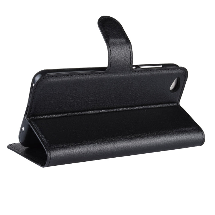 Litchi Texture Horizontal Flip Leather Case for Xiaomi Redmi Go, with Wallet & Holder & Card Slots