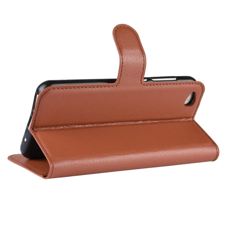 Litchi Texture Horizontal Flip Leather Case for Xiaomi Redmi Go, with Wallet & Holder & Card Slots