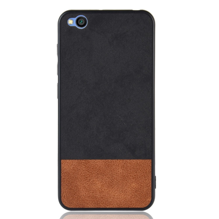 Shockproof Color Matching Denim PC + PU + TPU Case for Xiaomi Redmi Go