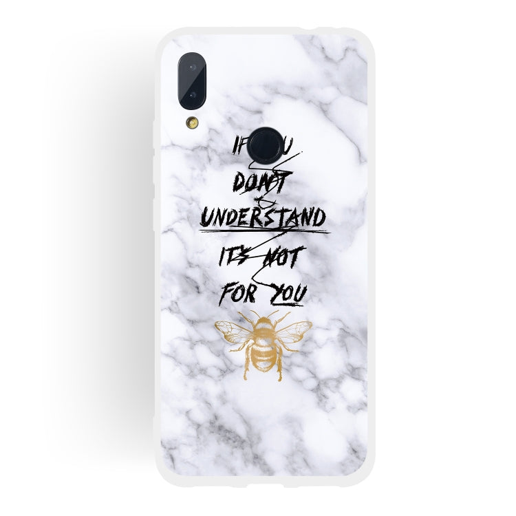 Bee Scrub Semi-transparent TPU Marble Phone Case for Xiaomi Redmi Note 7