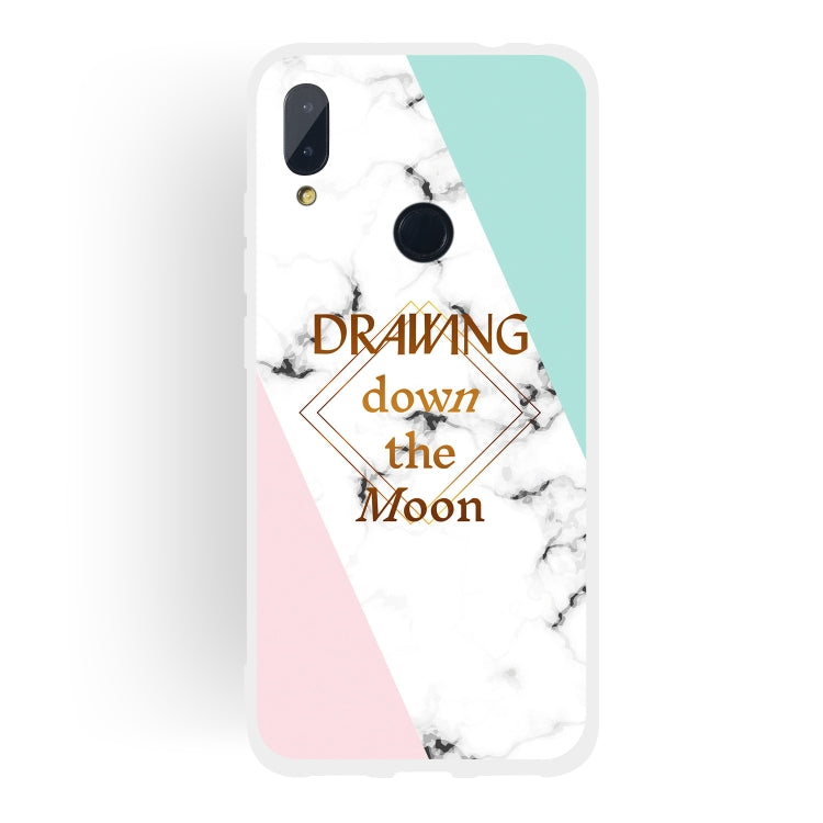 Dreamcatcher Text Semi-transparent TPU Marble Phone Case for Xiaomi Redmi Note 7
