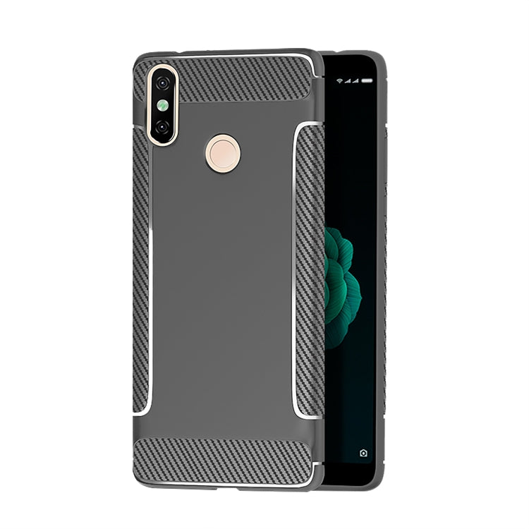 Carbon Fiber Anti-slip TPU Protective Case for Xiaomi Redmi Note 7