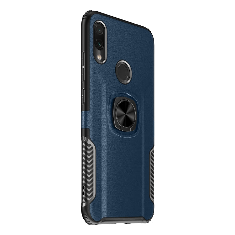 Shockproof Car Magnetic Case with 360 Degree Gold Armor Ring for Xiaomi Redmi Note7