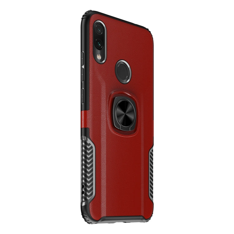 Shockproof Car Magnetic Case with 360 Degree Gold Armor Ring for Xiaomi Redmi Note7