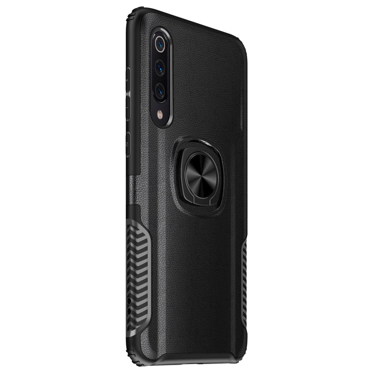 Shockproof Car Magnetic Case with 360 Degree Gold Armor Ring for Xiaomi Mi 9