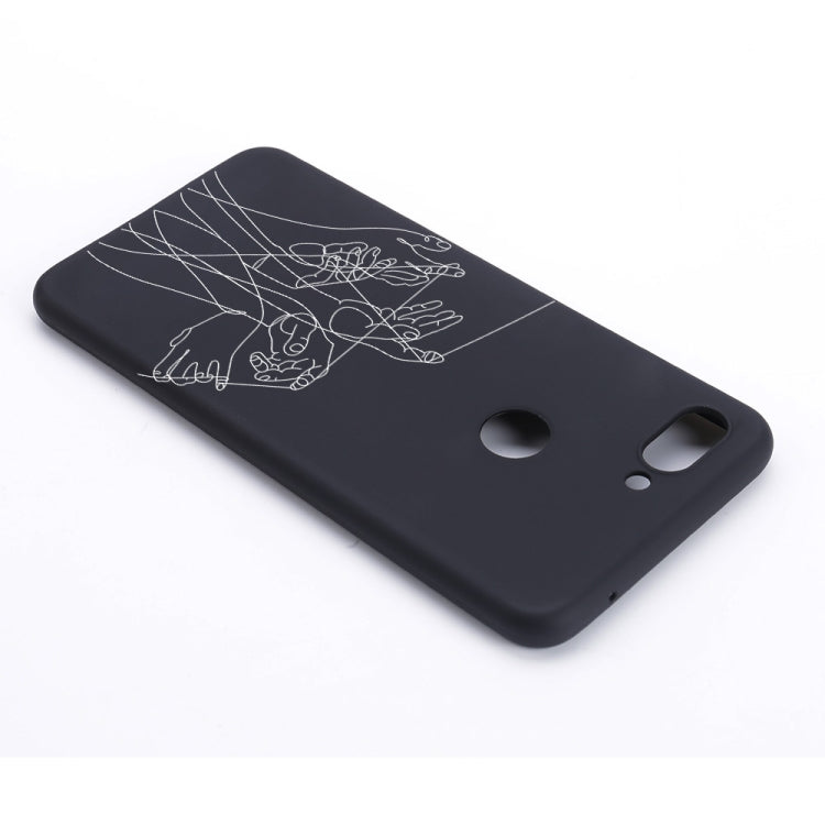 Five Hands Painted Pattern Soft TPU Case for Xiaomi Mi 8 Lite