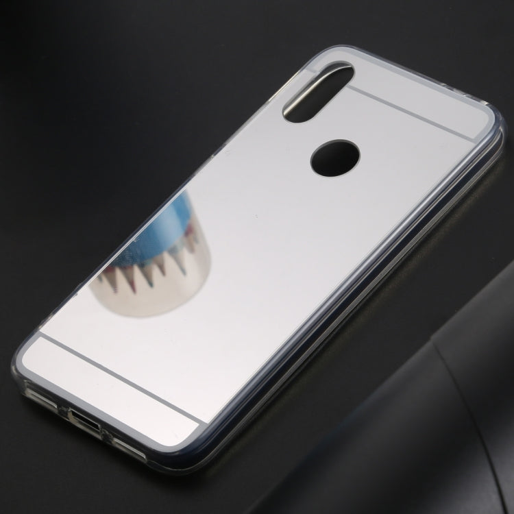 Ultra-thin Electroplating Mirror Acrylic TPU Protective Back Cover Case for Xiaomi Redmi 7 (Silver)