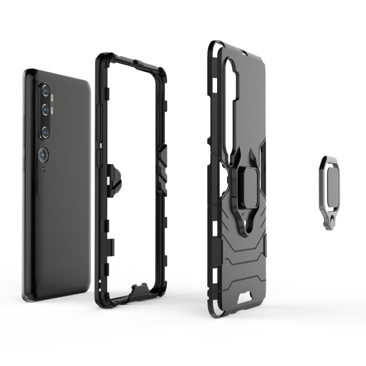 For Xiaomi Mi CC9 Pro / Mi Note 10 / Mi Note 10 Pro PC + TPU Shockproof Protective Case with Magnetic Ring Holder