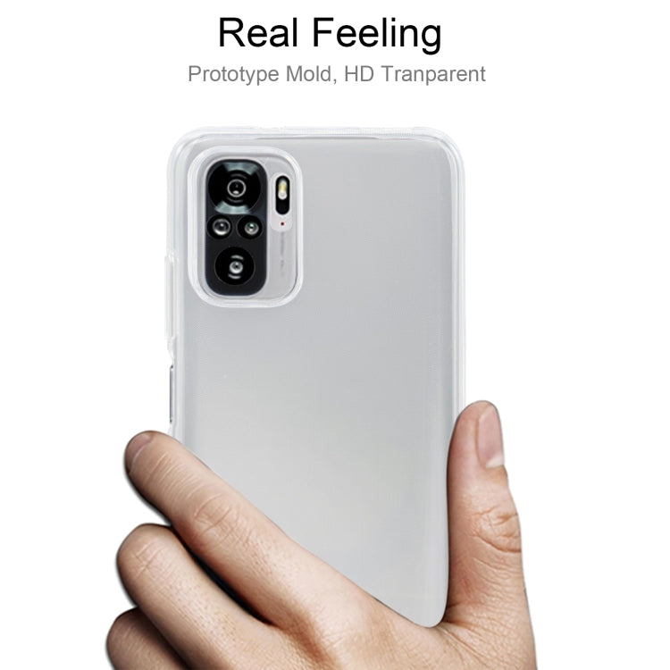 For Xiaomi Redmi Note 10 0.75mm Ultra-thin Transparent TPU Soft Protective Case (Transparent)