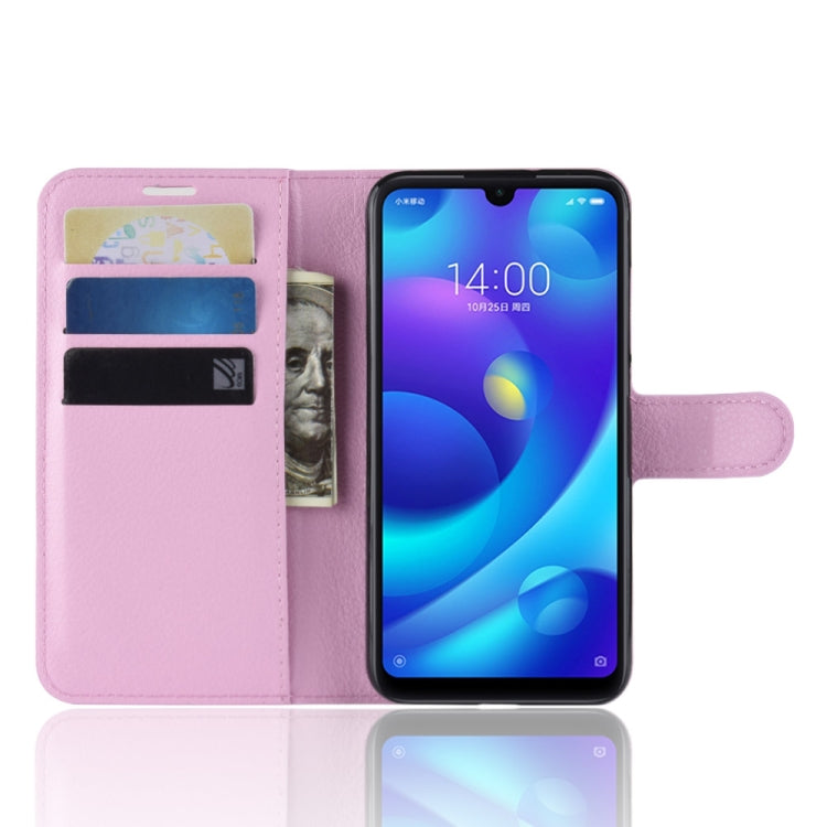 Litchi Texture Horizontal Flip Leather Case for Xiaomi Mi Play, with Wallet & Holder & Card Slots