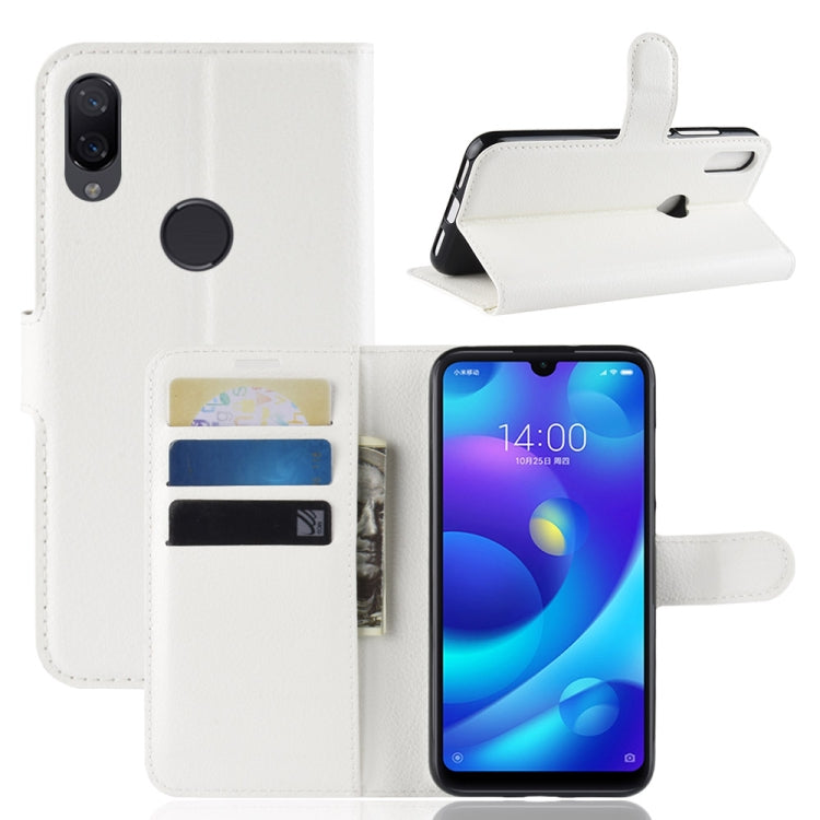 Litchi Texture Horizontal Flip Leather Case for Xiaomi Mi Play, with Wallet & Holder & Card Slots