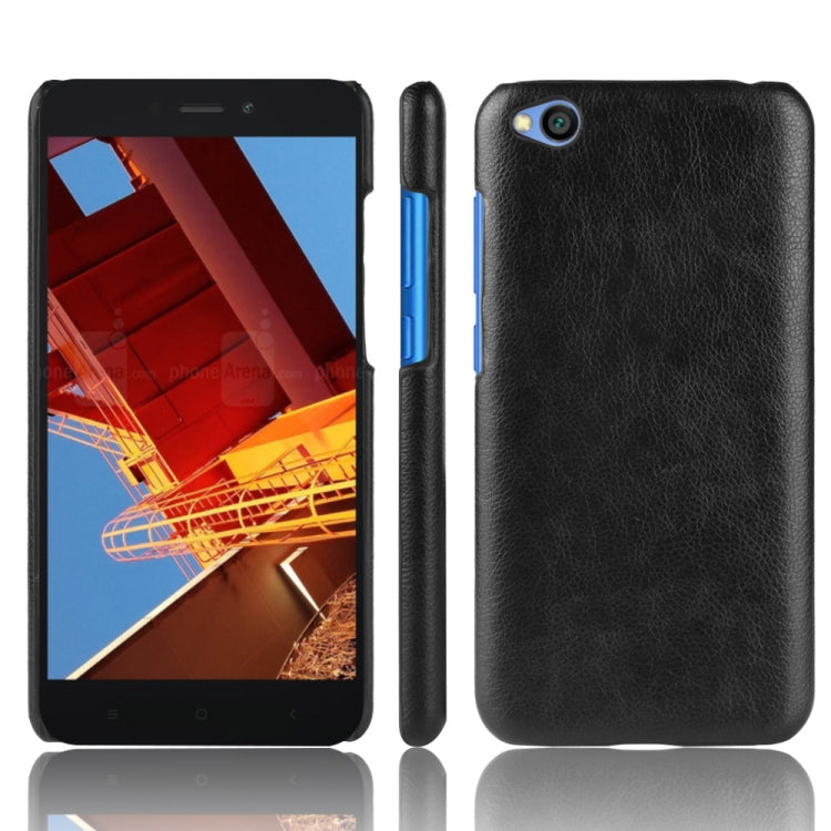 Shockproof Litchi Texture PC + PU Protective Case for Xiaomi Redmi Go