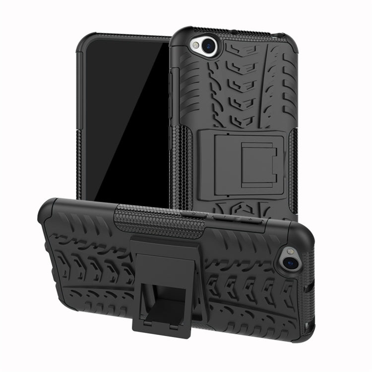 Tire Texture TPU+PC Shockproof Protective Case for Xiaomi Redmi Go, with Holder