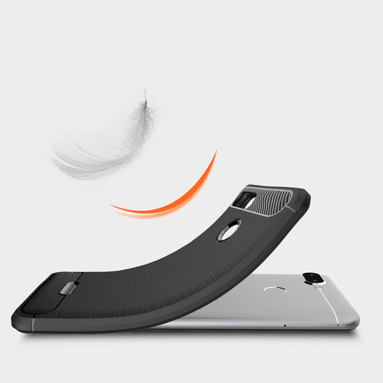 Brushed Texture Carbon Fiber Shockproof TPU Case for Xiaomi Redmi 6