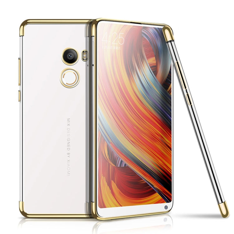 CAFELE for  Xiaomi Mi Mix 2 Ultra-thin Electroplating Soft TPU Full Coverage Protective Back Cover Case