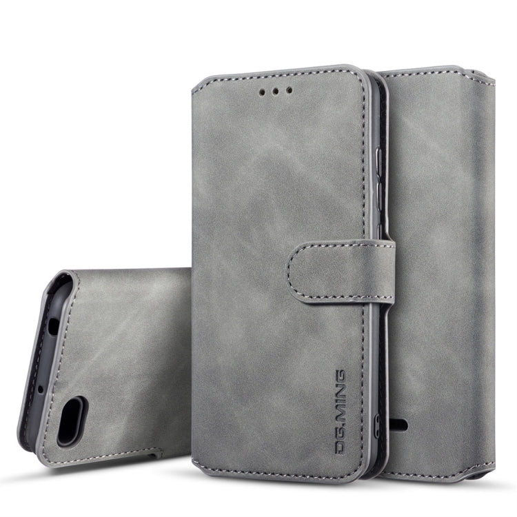 DG.MING Retro Oil Side Horizontal Flip Case for Xiaomi Redmi 6A, with Holder & Card Slots & Wallet