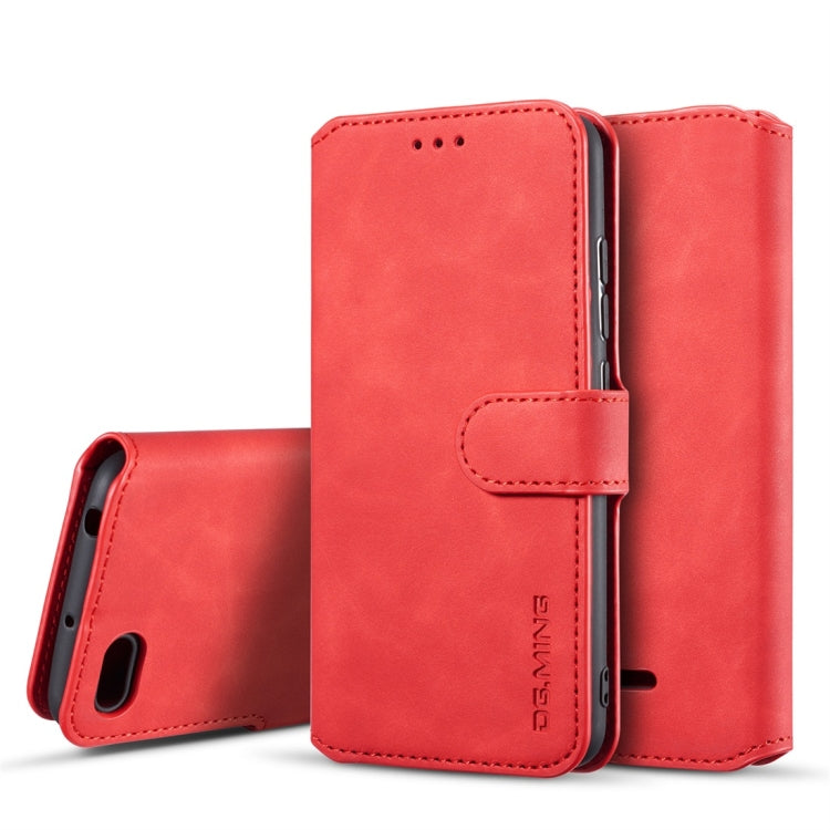DG.MING Retro Oil Side Horizontal Flip Case for Xiaomi Redmi 6A, with Holder & Card Slots & Wallet