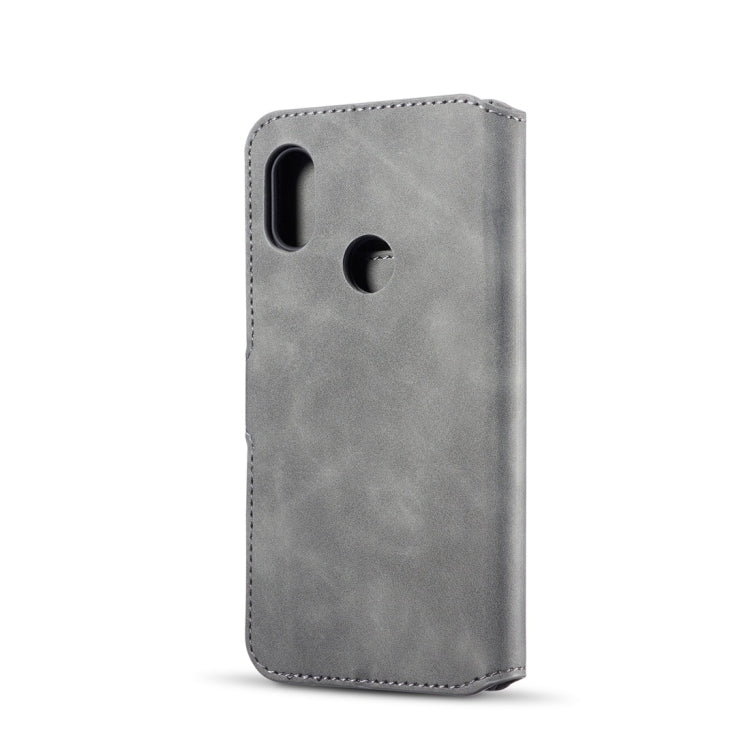 DG.MING Retro Oil Side Horizontal Flip Case for Xiaomi Redmi Note 6 Pro, with Holder & Card Slots & Wallet