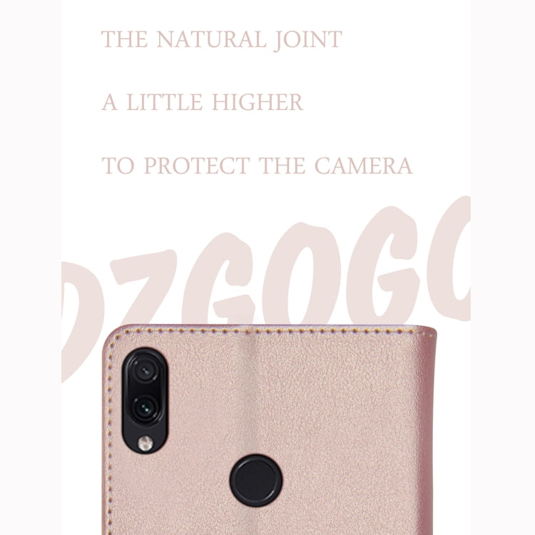 DZGOGO MILO Series PC + PU Horizontal Flip Leather Case for Xiaomi Redmi Note 7, with Holder & Card Slot & Wallet
