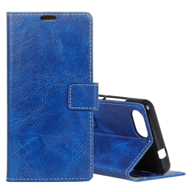 Retro Crazy Horse Texture Horizontal Flip Leather Case for Xiaomi Redmi 6A, with Holder & Card Slots & Photo Frame