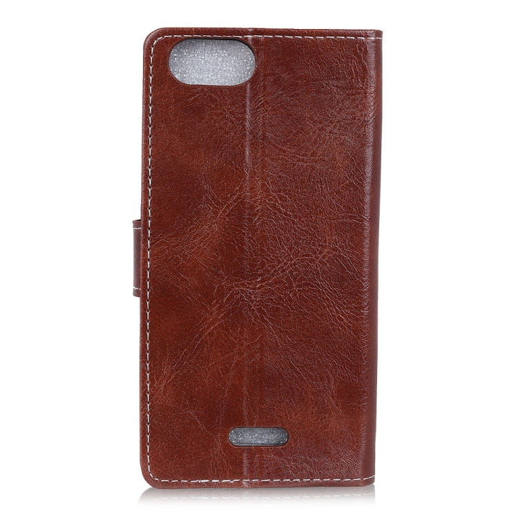 Retro Crazy Horse Texture Horizontal Flip Leather Case for Xiaomi Redmi 6A, with Holder & Card Slots & Photo Frame