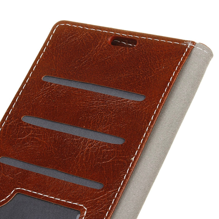 Retro Crazy Horse Texture Horizontal Flip Leather Case for Xiaomi Redmi 6A, with Holder & Card Slots & Photo Frame