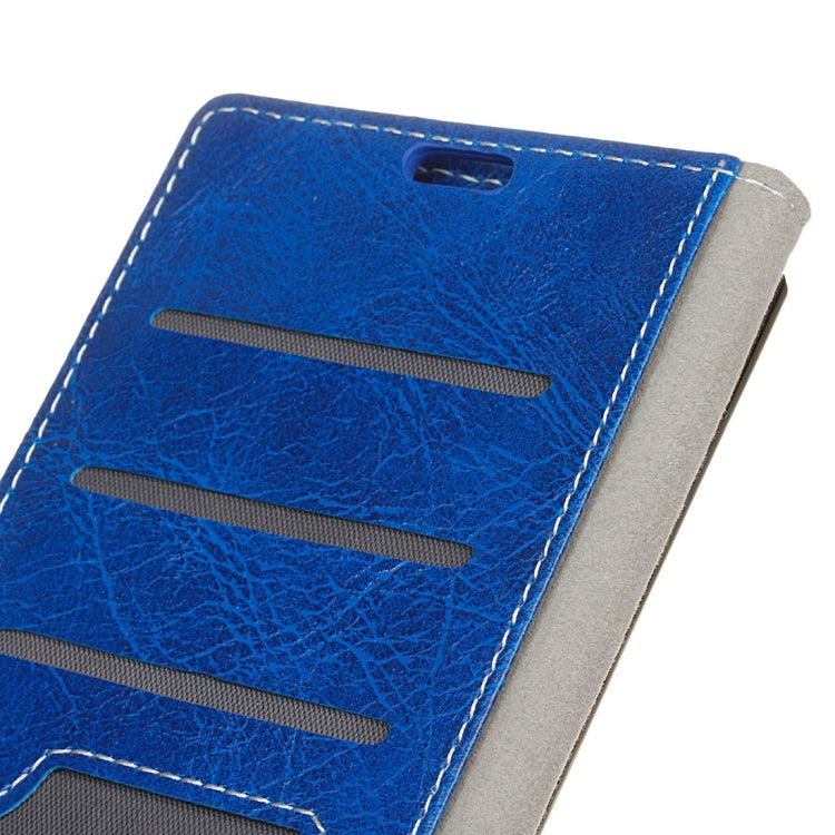 Retro Crazy Horse Texture Horizontal Flip Leather Case for Xiaomi Redmi 6, with Holder & Card Slots & Photo Frame