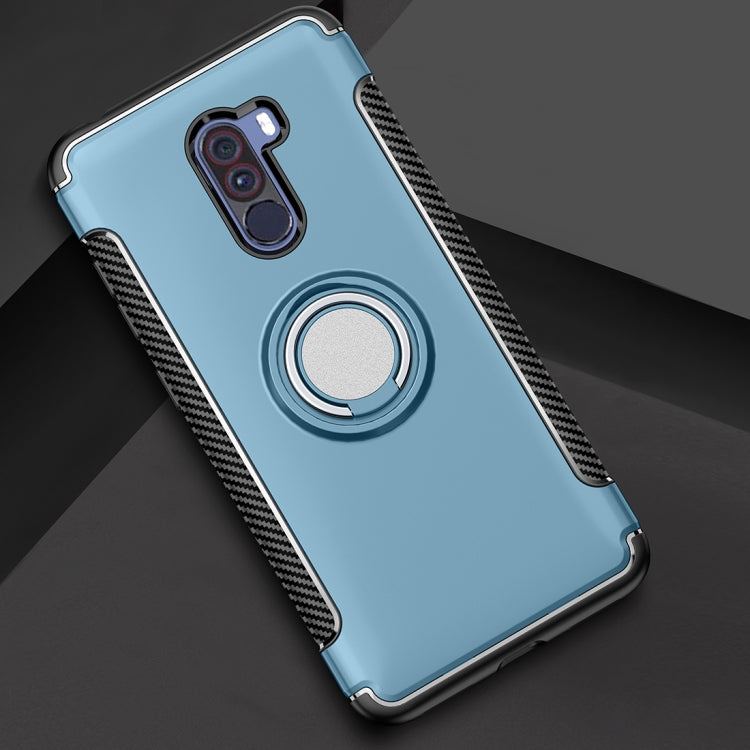 Anti-fall Car Magnetic Case with 360 Degree Rotating Armor Ring for Xiaomi Pocophone F1