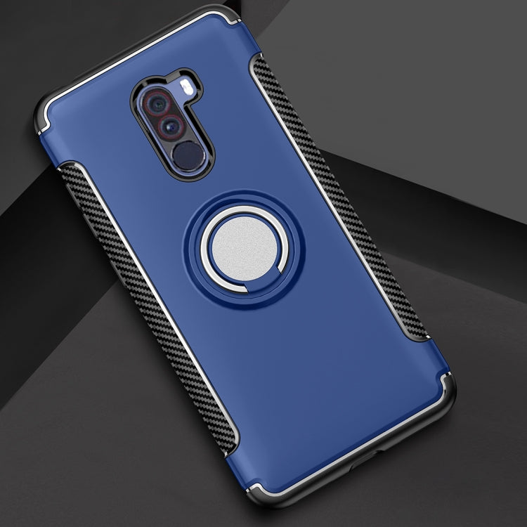 Anti-fall Car Magnetic Case with 360 Degree Rotating Armor Ring for Xiaomi Pocophone F1