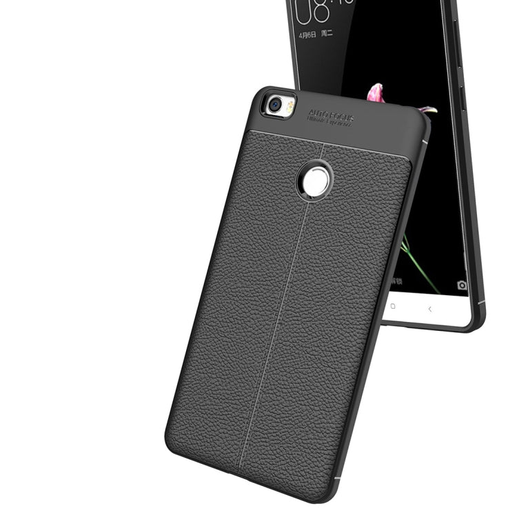 For Xiaomi  Max Litchi Texture Soft TPU Protective Case