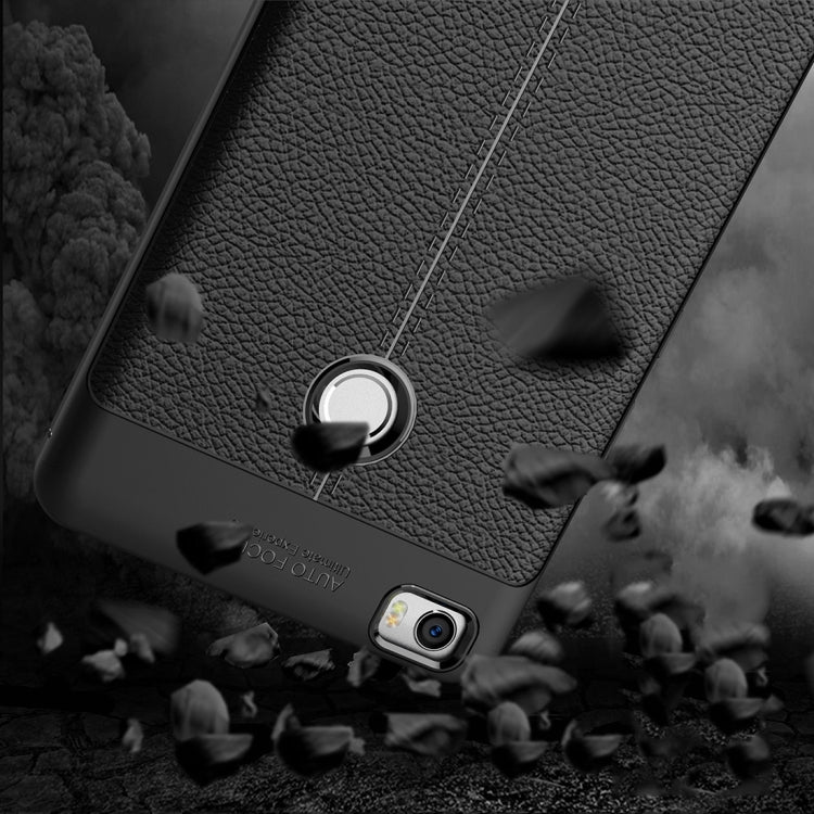 For Xiaomi  Max Litchi Texture Soft TPU Protective Case