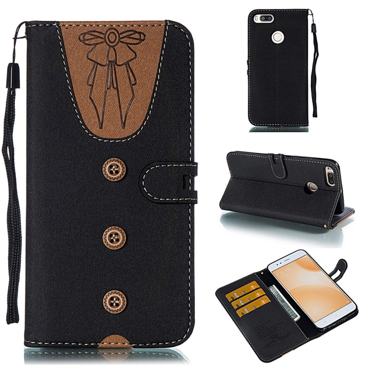 Splicing Embossed Female Style Horizontal Flip Leather Case for Xiaomi Mi 5X / A1 , with Holder & Card Slots & Wallet & Lanyard