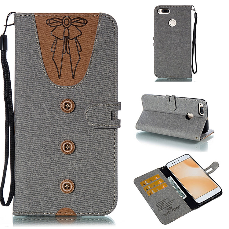 Splicing Embossed Female Style Horizontal Flip Leather Case for Xiaomi Mi 5X / A1 , with Holder & Card Slots & Wallet & Lanyard