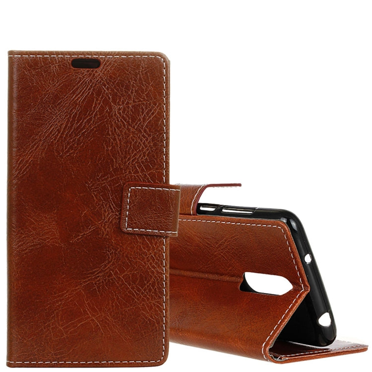 For Xiaomi  Redmi 5 Retro Crazy Horse Texture Horizontal Flip Leather Case with Holder & Card Slots & Wallet & Photo Frame