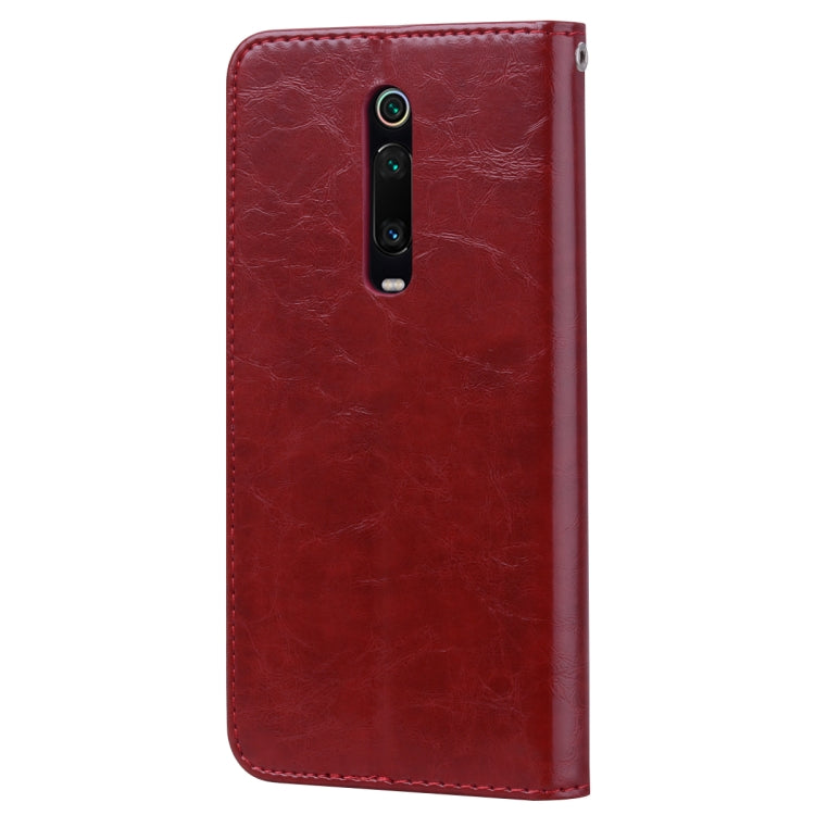 Business Style Oil Wax Texture Horizontal Flip Leather Case for Xiaomi Redmi K20 / K20 Pro, with Holder & Card Slots & Wallet