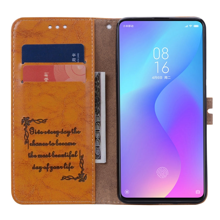 Business Style Oil Wax Texture Horizontal Flip Leather Case for Xiaomi Redmi K20 / K20 Pro, with Holder & Card Slots & Wallet