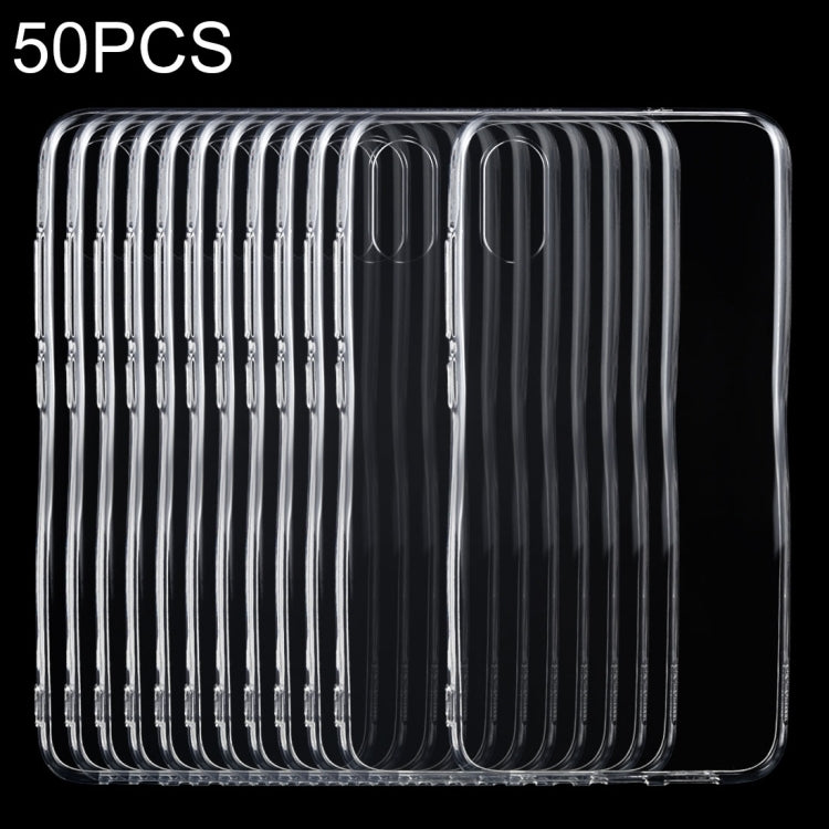 50PCS 0.75mm Transparent TPU Case for Xiaomi Mi 8 Explorer