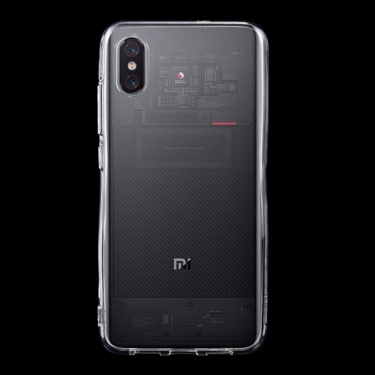 50PCS 0.75mm Transparent TPU Case for Xiaomi Mi 8 Explorer
