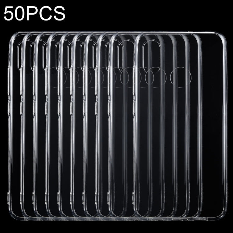 50PCS 0.75mm Transparent TPU Case for Xiaomi Mi 8