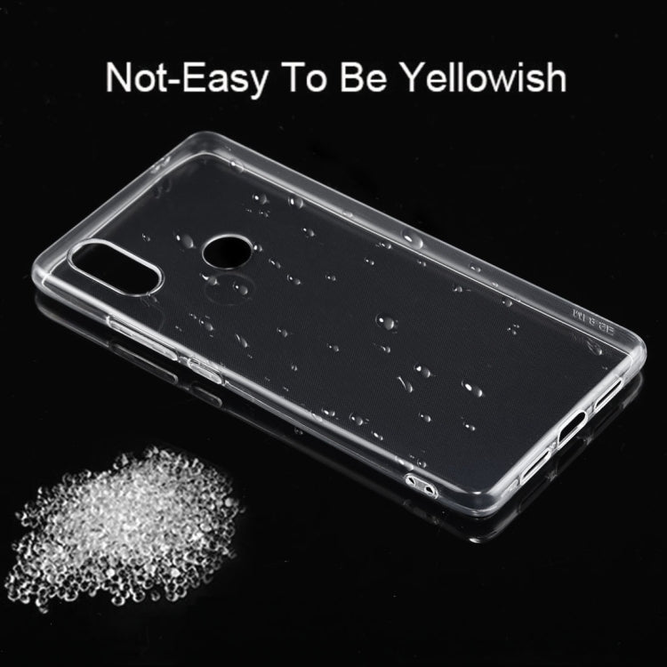 50PCS 0.75mm Transparent TPU Case for Xiaomi Mi 8