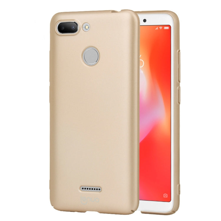 lenuo Leshield Series Ultra-thin PC Case for Xiaomi Redmi 6 (Gold)